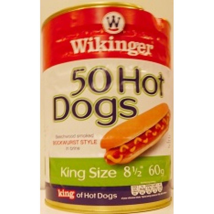SALSICHAS WIKINGER LATA 50 3KG (1) SALSICHAS WIKINGER LATA 50 3KG (1)