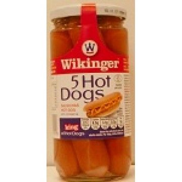 SALSICHAS WIKINGER HOT DOG FRASCO ( 5 ) 250 GRS. ( 2004 )