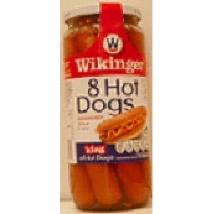 SALSICHAS WIKINGER HOT DOG FRASCO 8 360GRS (12)# SALSICHAS WIKINGER HOT DOG FRASCO 8 360GRS (12)#