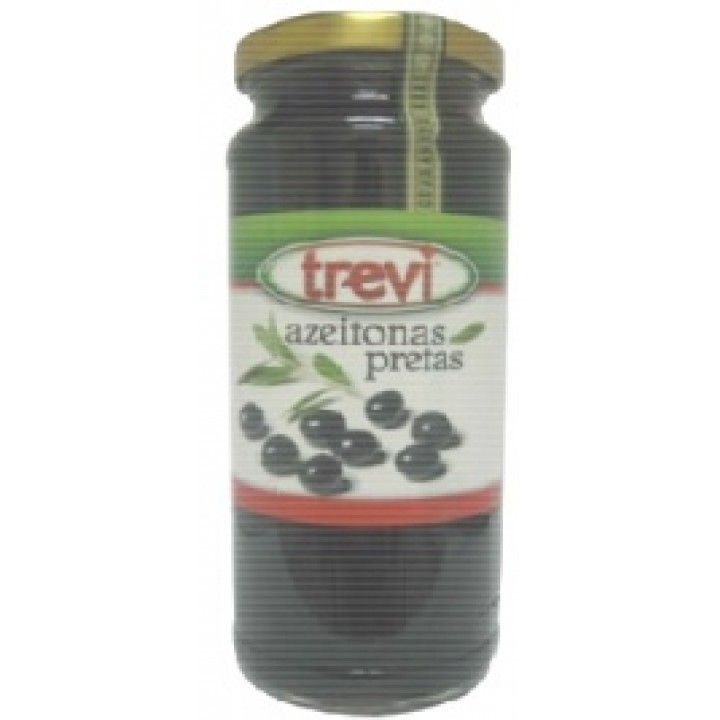 AZEITONA TREVI PRETA FRASCO 360GRS (12)# AZEITONA TREVI PRETA FRASCO 360GRS (12)#