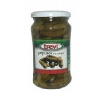 PEPINOS VINAGRE TREVI FRASCO 360GRS (12)#