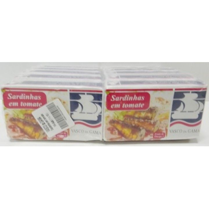 SARDINHAS VASCO GAMA TOMATE 1/4 (10)# SARDINHAS VASCO GAMA TOMATE 1/4 (10)#