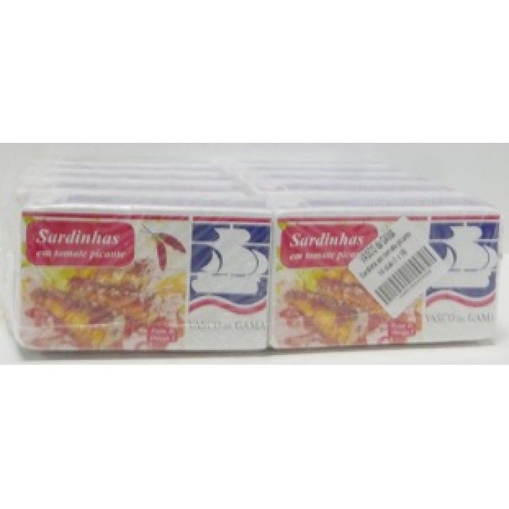 SARDINHAS VASCO GAMA TOMATE PICANTE 1/4 (10)# SARDINHAS VASCO GAMA TOMATE PICANTE 1/4 (10)#