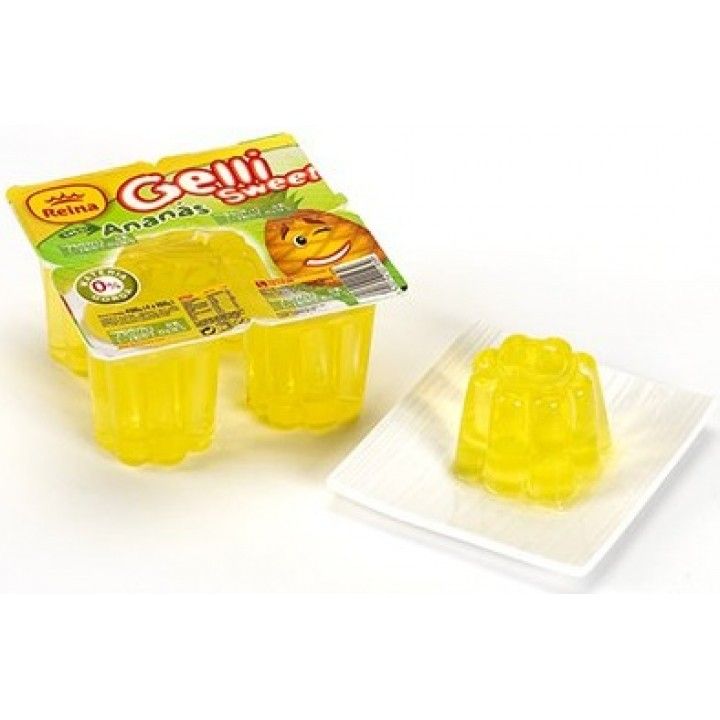 GELATINA GELLI SWEET ANANAS 4X100GRS (12)