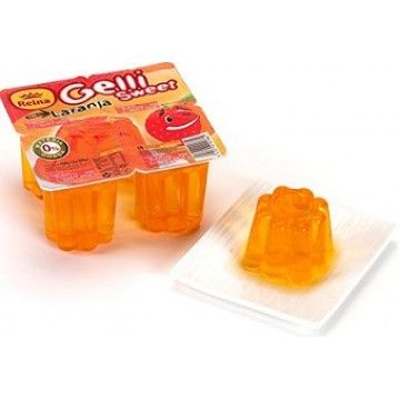 GELATINA GELLI SWEET LARANJA 4X100GRS (12)