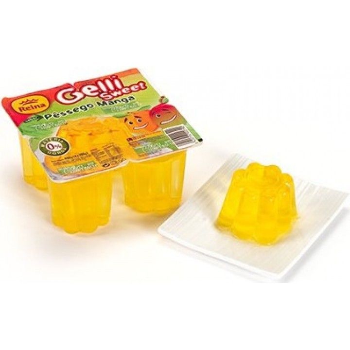 GELATINA GELLI SWEET PESSEGO/MANGA 4X100GRS (12)