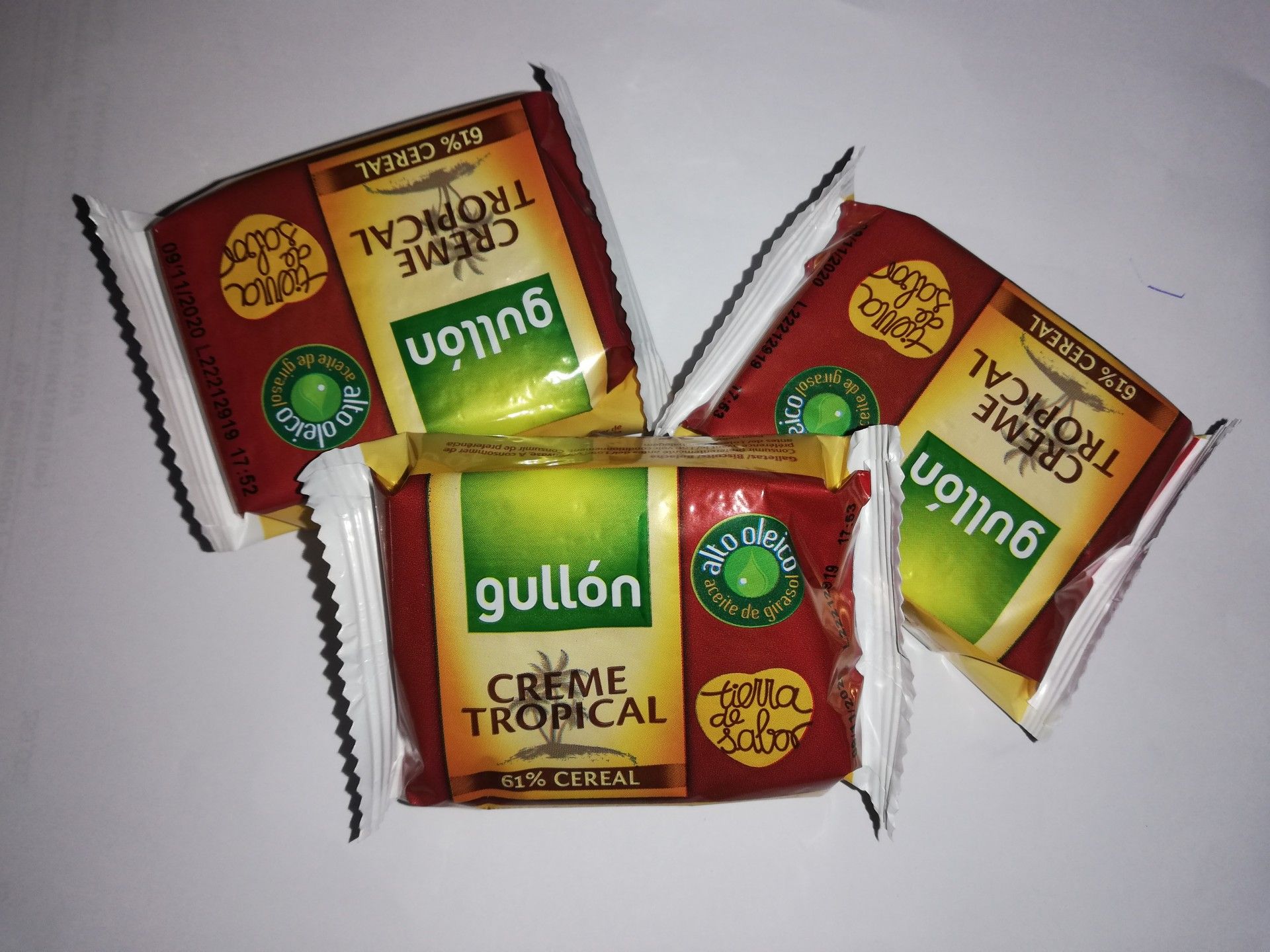 BOLACHA GULLON CREME TROPICAL 25GRS (180)#