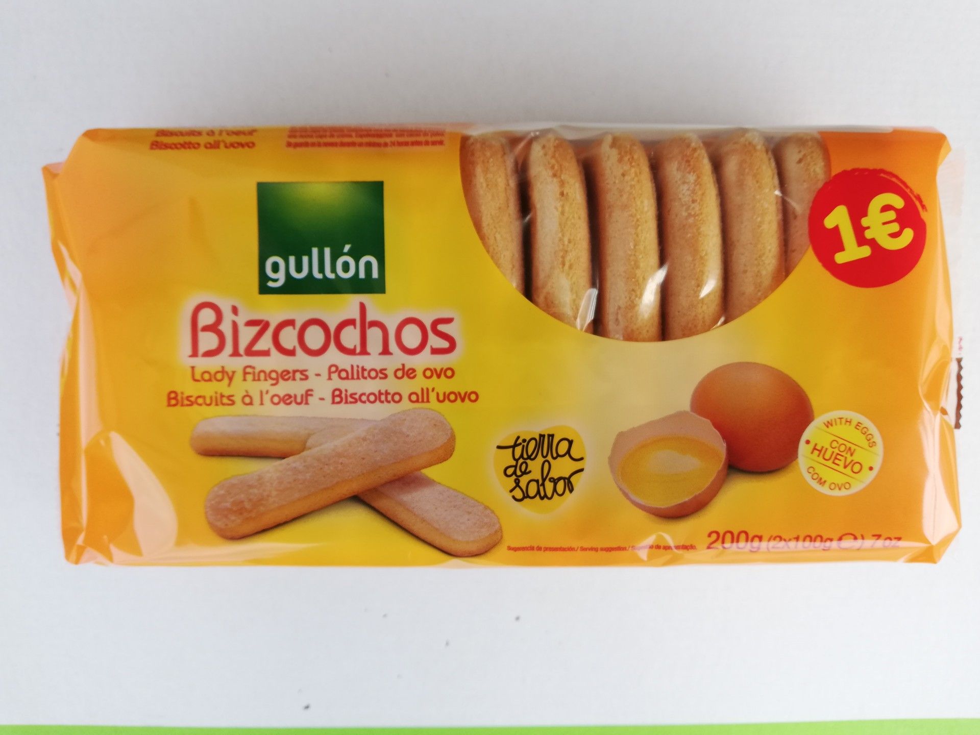 BISCOITO GULLON C/OVO PALITOS CHAMPANHE 200GRS (12)#