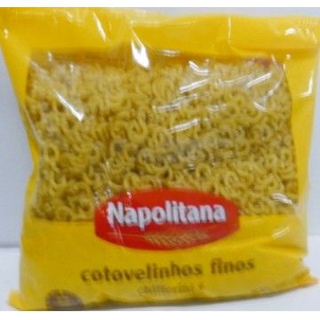 COTOVELINHOS FINOS NAPOLITANA 500GRS (20)# COTOVELINHOS FINOS NAPOLITANA 500GRS (20)#