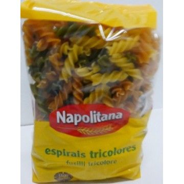 ESPIRAIS TRICOLORES NAPOLITANA 500GRS (20)#