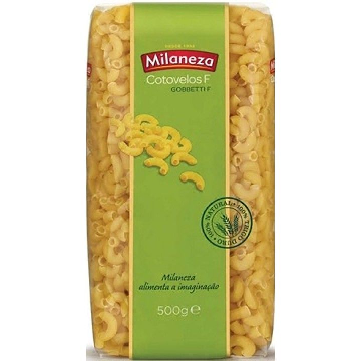 COTOVELOS FINOS MILANEZA 500GRS (18)# COTOVELOS FINOS MILANEZA 500GRS (18)#