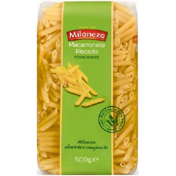 MACARRONETE RISCADO MILANEZA 500GRS (18)# MACARRONETE RISCADO MILANEZA 500GRS (18)#