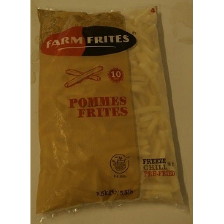 BATATA PRE-FRITA 2.5 KG. SUPERFARM 10 MM