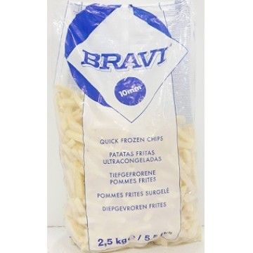 BATATA PRE-FRITA BRAVI 10 MM 2.5 KG BATATA PRE-FRITA BRAVI 10 MM 2.5 KG