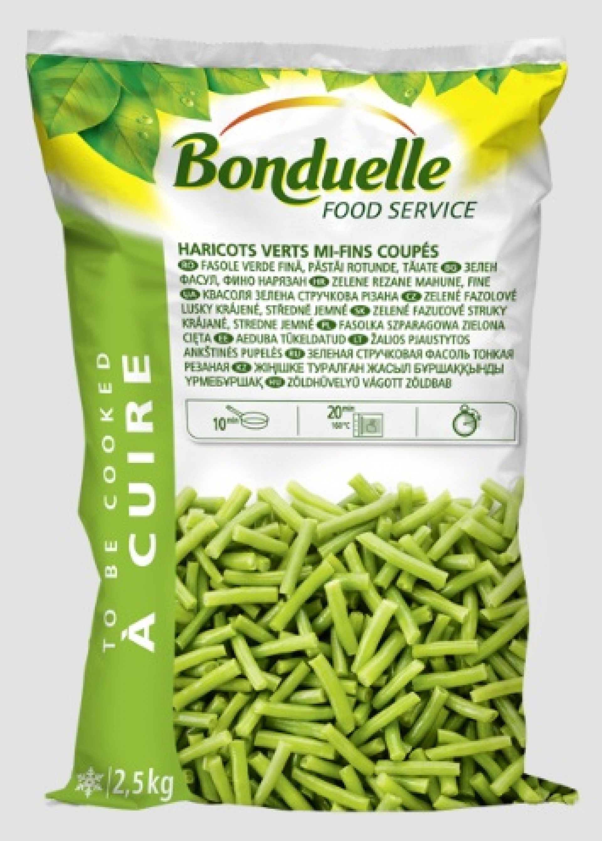 FEIJAO VERDE RED.CORT. 2.5 KG.BONDUELLE