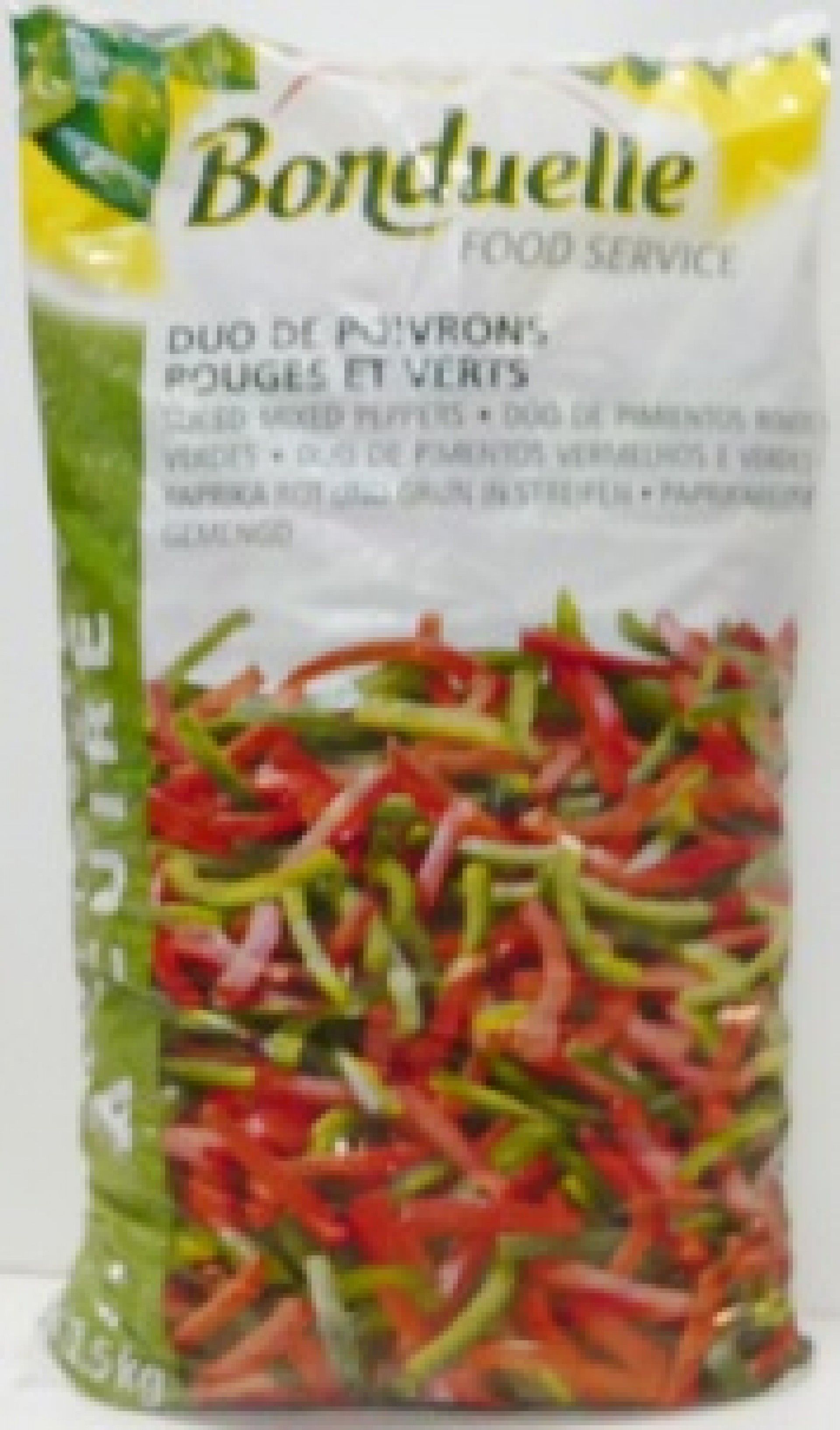 PIMENTO VERDE/VERMELHO 2.5 KG.BONDUELLE