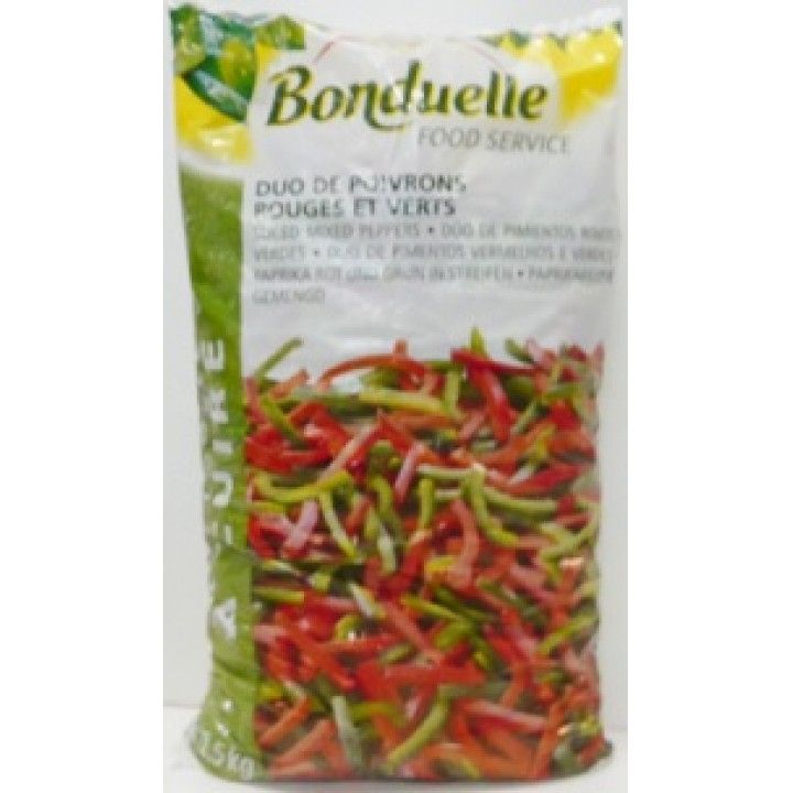 PIMENTO VERDE/VERMELHO 2.5 KG.BONDUELLE PIMENTO VERDE/VERMELHO 2.5 KG.BONDUELLE