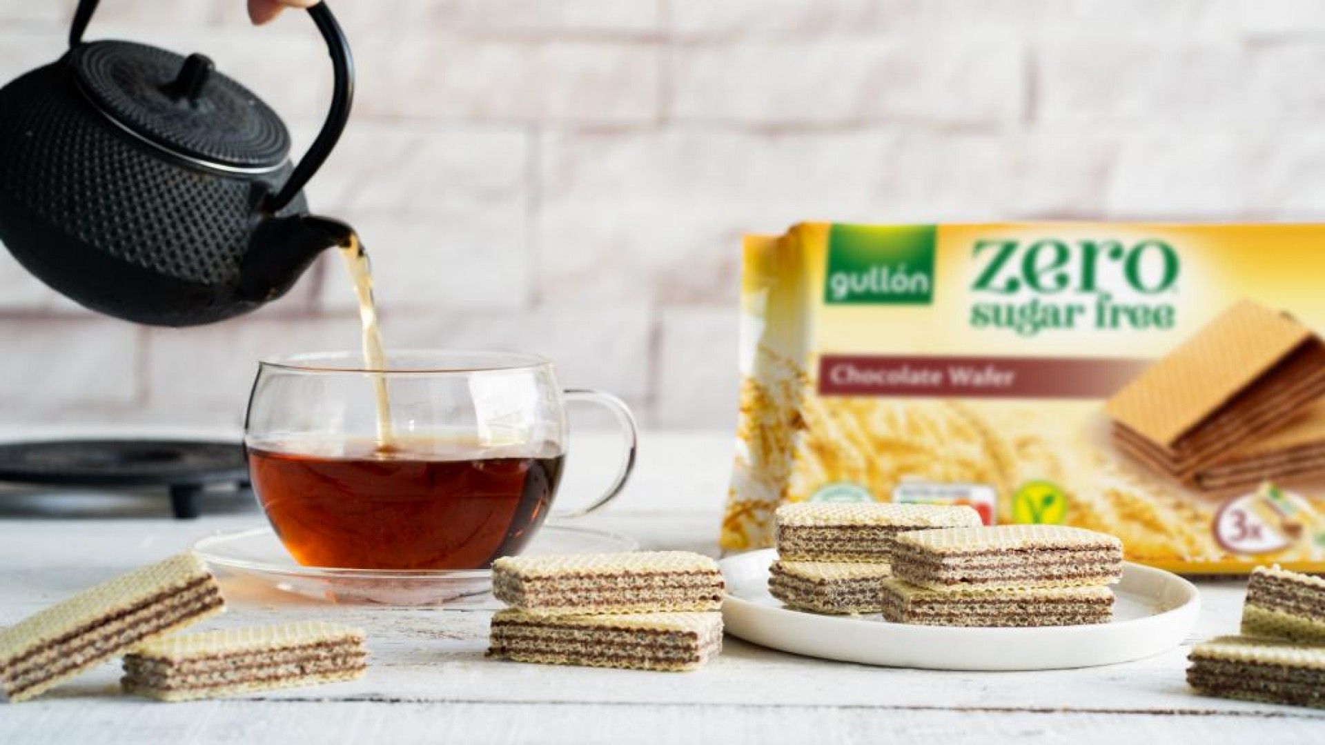 BOLACHA WAFERS CHOCO ZERO S/ACUCAR GULLON 180G (12) (6252)