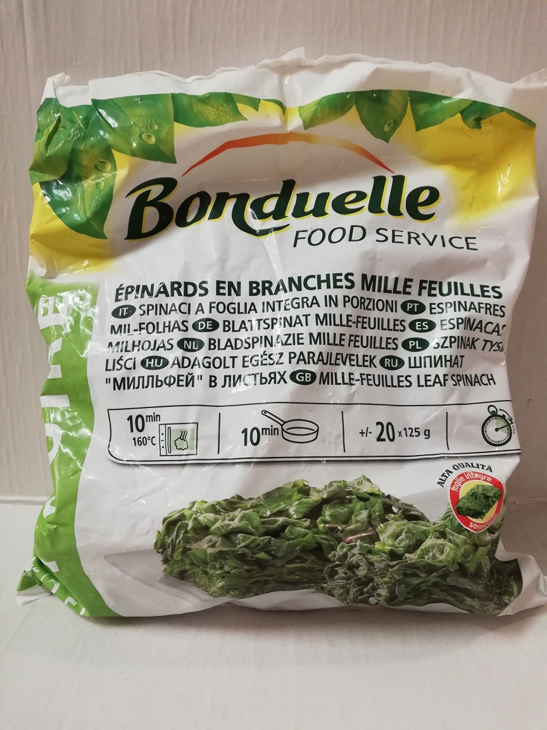 ESPINAFRES MIL FOLHAS 2.5 KG.BONDUELLE