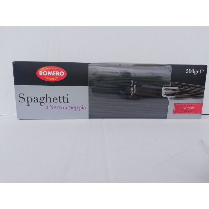 MASSA ESPARGUETE NEGRO ROMERO 500G (12)# MASSA ESPARGUETE NEGRO ROMERO 500G (12)#