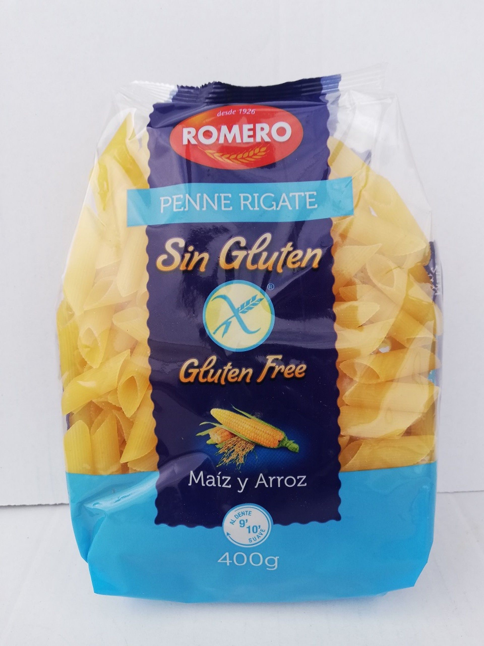 PENNE RIGATE S/ GLUTEN ROMERO 400G (9) (PT6066)#