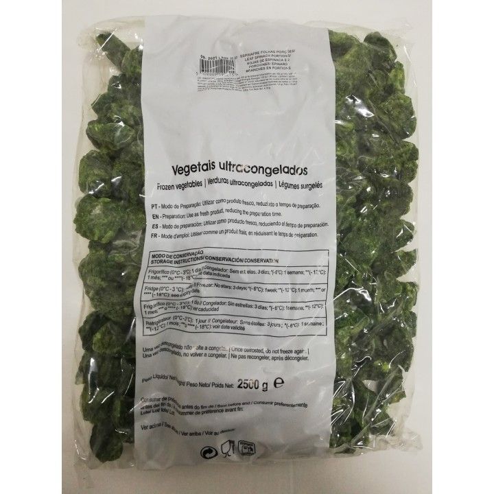 ESPINAFRES FOLHAS PORCOES 2.5 KG. FRIONDA