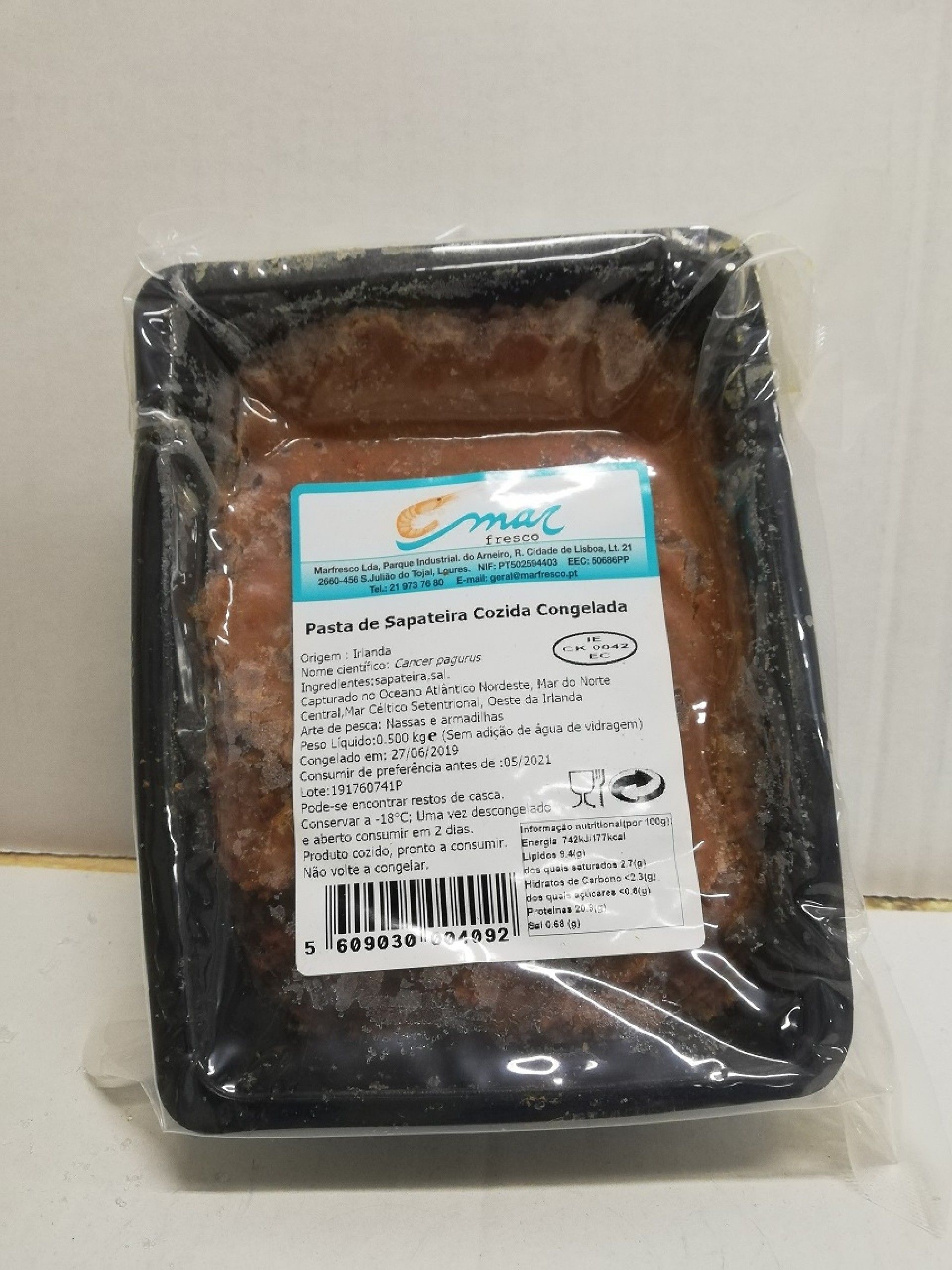 CARNE SAPATEIRA CASTANHA CONG. 500G MARFRESCO (20)