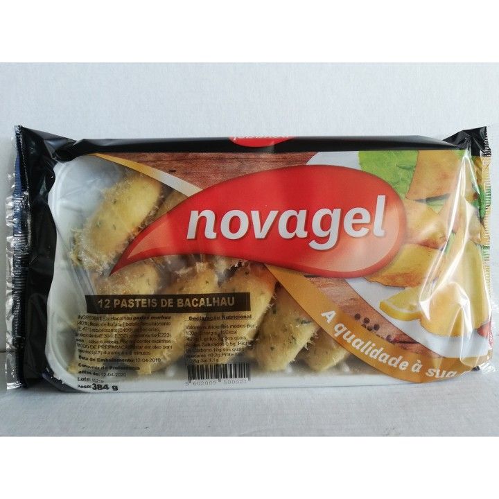PASTEIS BACALHAU COVETE (12U) NOVAGEL (10)