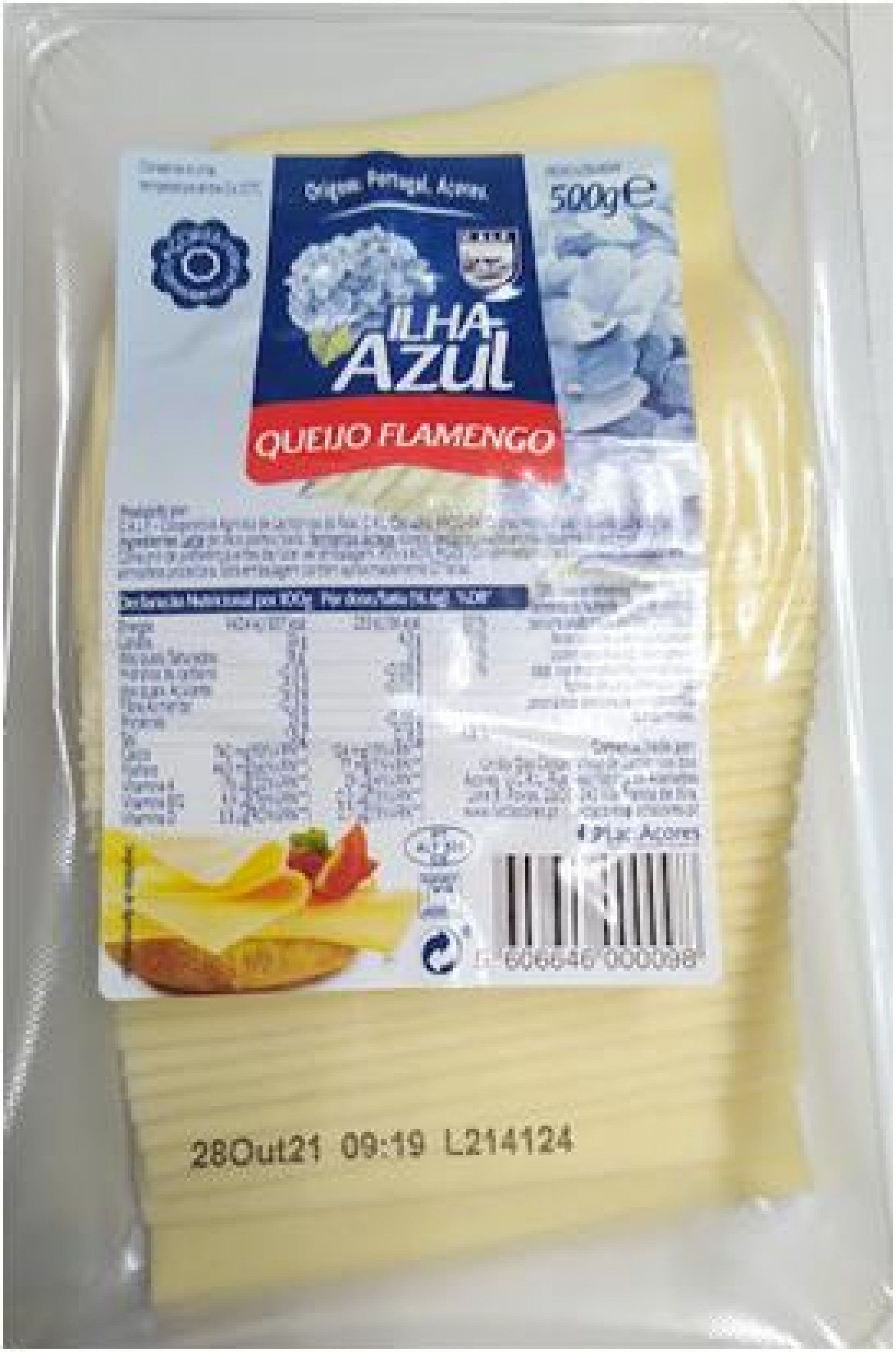 QUEIJO FLAMENGO FATIADO ILHA AZUL 500G (12)