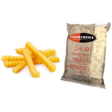 BATATA PRE-FRITA 12MM CRINKLE FARM FRITES 2,5KG (5) (279012)