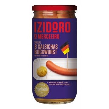 SALSICHAS IZIDORO BOCKW. FRASCO 8 395GRS (6)#
