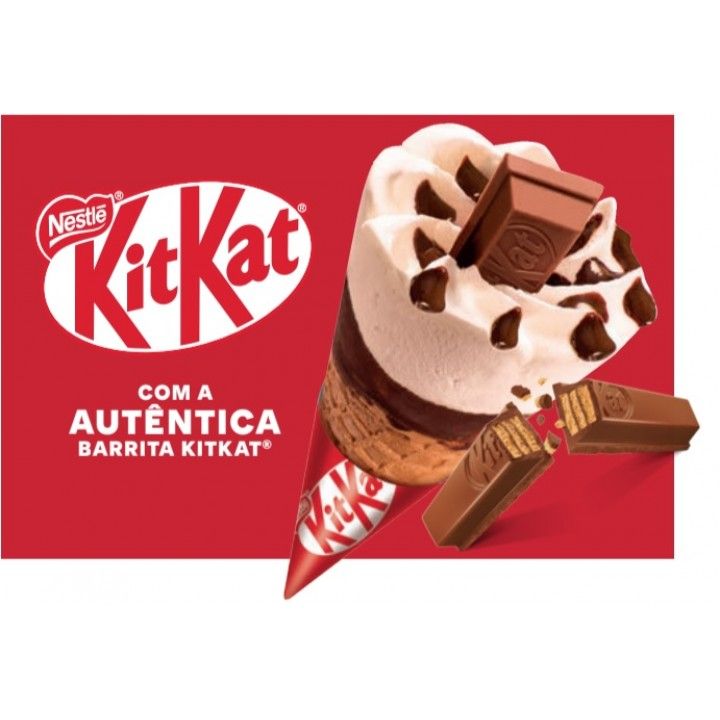 CONE KITKAT BAUNILHA/CHOCOLATE 110ML (16)# CONE KITKAT BAUNILHA/CHOCOLATE 110ML (16)#